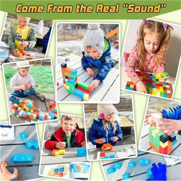 48PCS Magnetic Blocks for Toddlers Toys, Large Magnetic Cube‎ Toys for Sensory - Picture 4 of 6